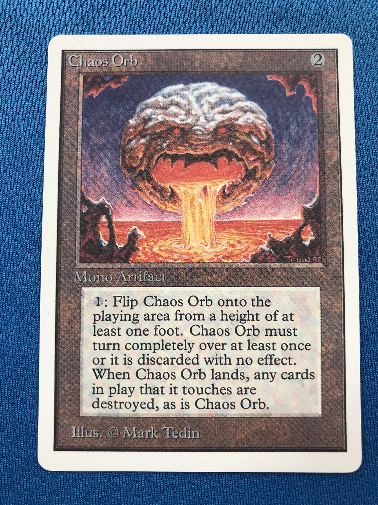 Chaos Orb Unlimited Edition 2ED mtg proxy magic the gathering proxies cards  gp fnm playable holo foil available