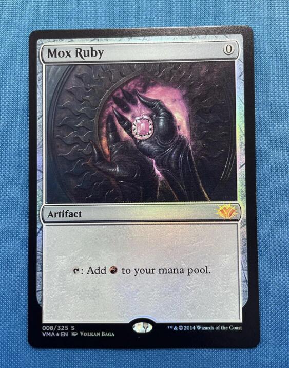 Mox Ruby vintage masters vma foil mtg proxy magic the gathering proxies  cards gp fnm playable holo foil available Proxy King mtg proxy