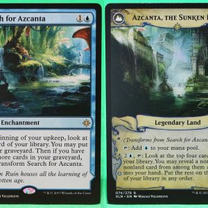 Search for Azcanta & Azcanta, the Sunken Ruin	Ixalan XLN Hologram Turn Over Card