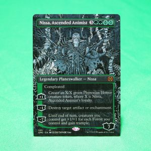 Nissa, Ascended Animist #339	Phyrexia: All Will Be One (ONE) Hologram mtg proxy magic the gathering proxies cards gp fnm playable holo foil available