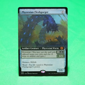 Phyrexian Fleshgorger #332	The Brothers' War (BRO) Hologram mtg proxy magic the gathering proxies cards gp fnm playable holo foil available