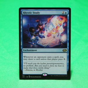 Rhystic Study #114	Jumpstart 2022 (J22) Hologram mtg proxy magic the gathering proxies cards gp fnm playable holo foil available